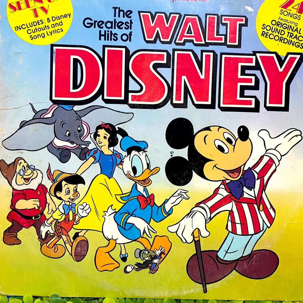 WALT DISNEY 1976 THE GREATEST HITS OF WALT DISNEY VINYL RECORD 24 SONGS RONCO - Picture 6 of 15